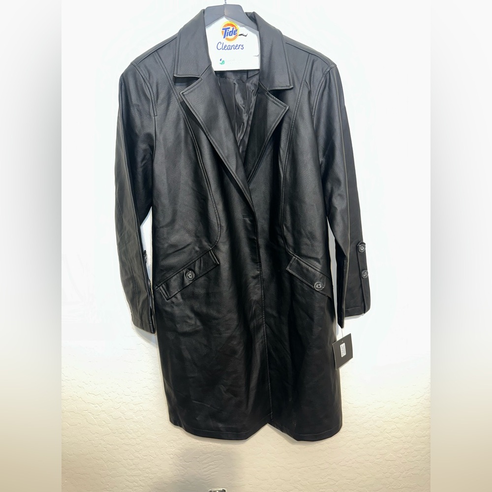 Marc New York Black Faux Leather Jacket
